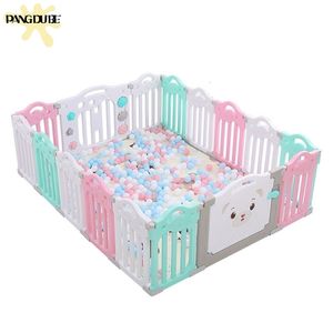 Indoor Baby Playground Playpen for Children Ball Pit Edible PP Pool Kids Fence Play Yard 210831