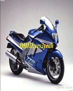Kit de carénage de moto pour Kawasaki Ninja ZZR1100 90 91 92 ZZR 1100 ZX11 1990 1991 1992 ABS Red Blue Fairings Setgifts ZD053553217