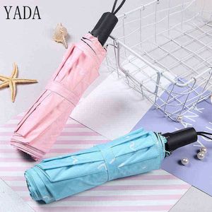 YADA Creative Creative Fashion Style Wave dobring Rainy Umbrella Antiproof Sun Protection feminino YD003 J220722