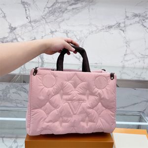 Designer Letter Handbag Cotton Tote Bag Shiny Shoulder Strap Men Womens Luxury Brand Bag Purse Cosmetic Bags Hobo Totebag