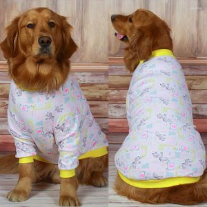 Abbigliamento per cani Grandi vestiti Primavera ed estate Cappotto di taglia media Labrador Husky a due zampe in puro cotone