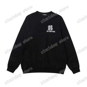 xinxinbuy Männer Designer Hoodie Sweatshirt Paris Luminous Graffiti Buchstaben drucken Frauen Sweatshirts schwarz weiß XS-L