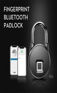 Portabel Bluetooth Lock Smart Padlock Keyless FingerPrint Lock Antitheft Security Door Padlocks For Bag Drawer Suitcase 2010139553552