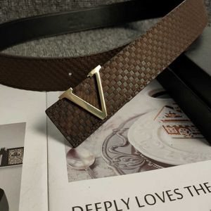 Cintura classica da uomo retrò 3,8 cm Lettera Fibbia liscia Cintura casual da lavoro Jeans di marca di lusso Cinture decorative formali
