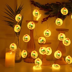 Saiten Weihnachten Lampe String Pinguin Muster Lichter Led Licht Outdoor Girlande Solar Garten