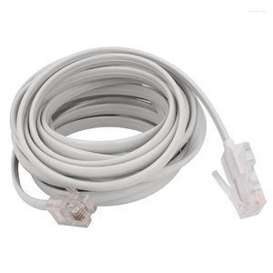 Computer Cables RJ11 6P4C To RJ45 8P4C Modular Phone Internet Extension Cable 3 Meter