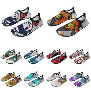 women custom men water shoes cartoon animal design diy word black white blue red color mens trainer 234