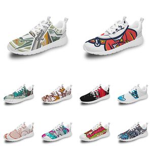 Cartoon Sports Women Anime Custom Animal Men Shoes Design DIY Wort schwarz weiß blau rot farbenfrohe Outdoor Herren Trainer wo s s f ad dc s