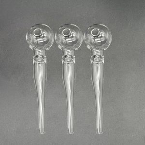 Pyrex glas r￶kande oljebr￤nnare r￶r dabb vatten filter bubbler br￤nnare rakt hand vaxr￶r klar