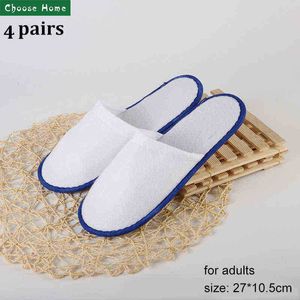Hotel Slippers For Children Men Women Non Woven Disposable Slippers Closed Teen Cheap Travel Slippers J220716