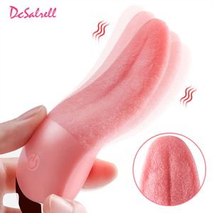 Articoli di bellezza Vibratore per leccare la lingua Stimolatore del clitoride del punto G morbido Mini clitoride Giocattolo sexy per adulti per le donne Masturbatore femminile con capezzolo ricaricabile