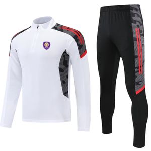 Orlando City SC Herren -Trainingsanzug Halb -Reißverschluss -Jacke Hose Casual Sweatshirt Anzüge Sportswear Outdoor Sport und Freizeitbekleidung Erwachsene Tracksuts