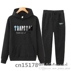 Männer Trainingsanzüge Trapstar Herbst Winter Männer Mit Kapuze Sweatshirt Anzug Paar Jogging Hoodies Jogginghose Zwei Stücke Set Streetwear Trainingsanzug