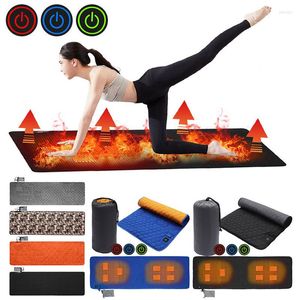 Carpets USB Heating Camping Sleeping Mattress 3-Level Adjustable Insulation Heated Pad 7 Zone Areas Outdoor Hiking Supplies