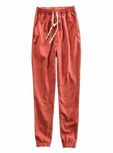 men039s Pants Japanese Harajuku Men Autumn Top Quality Fashion Suede Pant Elastic Waist Solid Color Simple Basic Loose 5Xl Casu1339352
