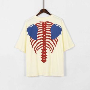 T-shirt da uomo di alta qualità KAPIAL Oversize Skeleton Print Kapital op ees Uomo Donna Streetwear Hip Hop Knaye W G221118