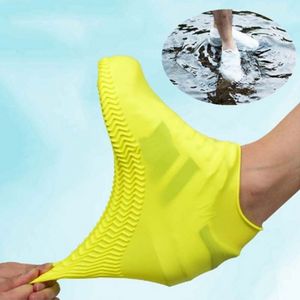 Vintage Rubber Boots Reusable Latex Waterproof Rain Shoes Cover Non-Slip Silicone Overshoes Boot Covers Unisex Shoes Accessories ss1119