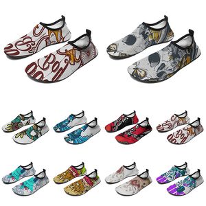 Women Custom Men Water Shoes Cartoon Animal Design Diy Word Black White Blue Red Color Mens Trainer 245