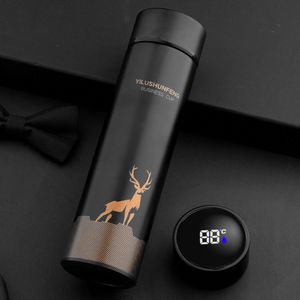 Water Bottles Intelligent Stainless Steel Thermos Temperature Display Smart Bottle Vacuum Flasks Thermoses Christmas Gifts Coffee Cup 221118