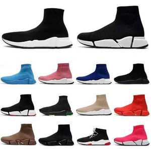 Hot Boots Men's Platform Shoes Socks Sneakers Fashion Balck Women's Sneakers balenciaga West balencaiga Size 37-44
