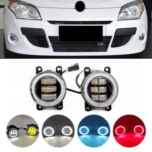 Stylizacja samochodu żarówka H11 Fog Light Angel Eye Drl 12v dla Renault Megane 2/3 Duster Logan Fluence Koleos Kangoo Sandero Thalia