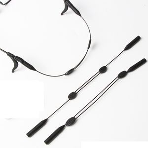 Eyeglasses chains 1PC Adjustable Silicone Straps Sunglasses String Ropes Glasses Chain Sports Band Holder Elastic Anti Slip Cords S M L 221119