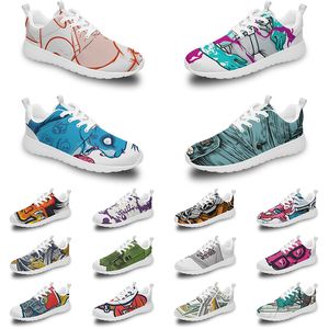 Scarpe personalizzate fai-da-te uomo donna corsa rosa mare corallo sbiancato puro triplo nero bianco rosso giallo limone uomo donna scarpe da ginnastica all'aperto hfg867