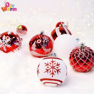 Украшение вечеринки нашевное Рождество 2022 36pcs Balls Ornament рентабельное дерево элегантные большие сферы для