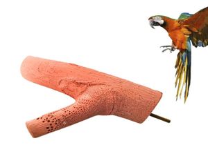 Andra fågelförsörjningar Trädgren Parrot Slipning Stick Aktivitet Klättring Spela Stand Enkel gren Rabdom Färg