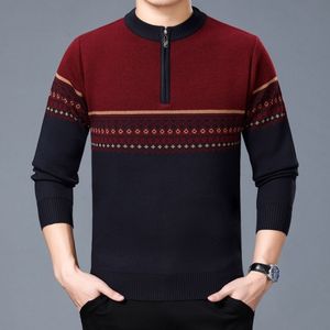 남자 스웨터 가을과 겨울 남성용 9 가지 옵션 Threecolor 스티치 풀오버 하프 리프 둥근 목 목 목 목걸이 남자 스웨터 M3XL 221119