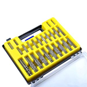 DIY 150st Drill Bits Tools Miniature Hole Opener Kit f￶r Handcraft Woodworking Size 0 4 till 3 2mm Plastic Box Package260Z