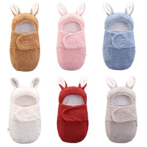 침낭 겨울 lope for borns baby swaddle 랩 담요면 부드러운 침구 물건 06 개월 221119