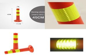 Traffic Signal 75cm Plastic Road Facilities Crossing Signs Warning Pile Elastic Safety Cone