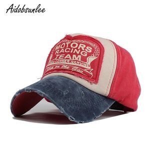 Beyzbol Kapağı Takım Yarış Motorları Vintage Cap Pamuk Trucker Hats Açık Spor Kadınlar için Snapback Sıraslı Erkekler Kapakları Baba Şapkaları Kemik29z