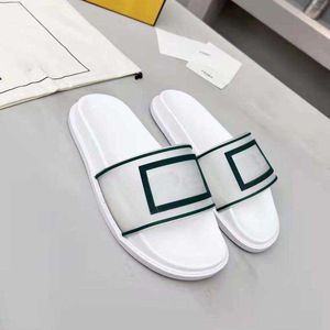 Pantofole da piscina di design Scivoli con scrittura fluo Scarpe da ginnastica con scivolo piatto da uomo Sandali da esterno Scarpe da ginnastica da uomo Verde Nero Bianco Rosa Lime Beach Indoor2022