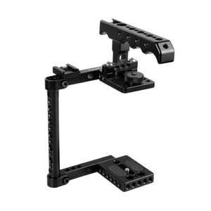 CAMVATE Camera Cage Kit With Top Cheese Handle Shoe Mount For Canon 600D 70D 80D Lefthand Mounted Item Code C2181