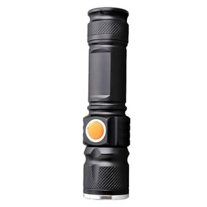 USB Inside Battery T6 Powerful 2000LM Led Flashlight Portable Light Rechargeable Tactical LED Torches Zoom Flashlight263m