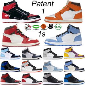 2022 Mens Basketball Shoes Jumpman 1 high OG 1s Starfish Lost Found Bred Patent Stage Haze University Blue Hyper Royal UNC men women Sport Sneakers Trainers Size 36-46