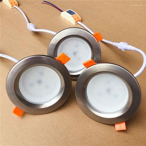 Downlight de LED à prova d'água 25W 7W 12W 15W Prevenção de incêndio Aço inoxidável Luz à vista para a lâmpada do teto do banheiro