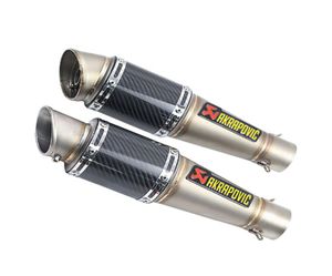 51mm Sistema de exaustão de tubo de ventilação de silencioso aço inoxidável com débil Scooter Dirt Street Bike Motorcycle5704450