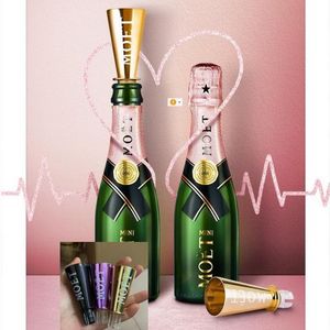 CHAMPAGNE GOLDEN SIPPERS PARA MINI Moet GARRAFAS DIVIDIDAS Bocal Canudos Rolhas para vinho