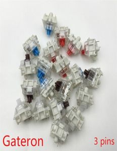 Keyboards Gateron SMD Switches black red brown blue clear green yellow 3pins Gateron Switch for Mechanical Keyboard fit GK61GK64 G