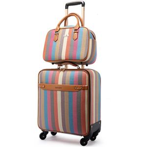 Koffers XQ inch PVC reiskoffer vrouwelijke lichte trolley kast universele wiel instap bagage set mannelijk wachtwoord b263r
