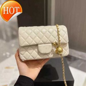 Women's Luxury Designer Single Shoulder Chain Bags Fashion Clamshell Classic Ringer Purse Double Letter Solid Buckle Shoulders Crossbody Bag Factory Direct Sale