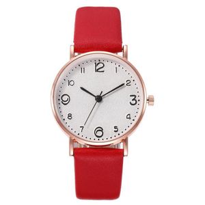 HBP Fashion Womens Watch rostfritt st￥l Minimalistkvartsur f￶r kvinnor l￤derarmband Montres de Luxe