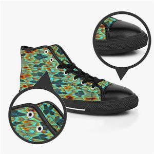 Men Stitch Shoes Custom Sneakers Canvas Women Fashion Black White Mid Cut Breathable Walking Jogging Color119