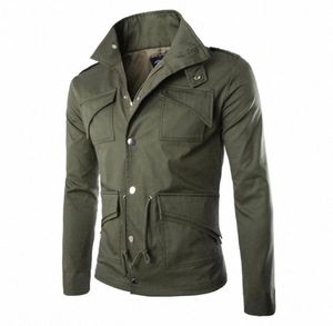 Men039S jackor Spring Military Jacket Men Plus Size 4XL Tactical Fashion Stand Collar Thin Outerwear Army Green Brand Clothing5693552