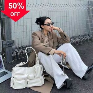 Luxury Designer Handbag Men and Women's Common Cowhide Locomotive Bag Fashion Multi-pocket Leisure One Multi-functional Shoulder Bags Factory Direct Sales