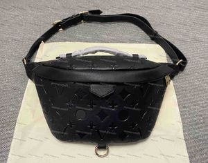 Bumbag Cross Body الخصر أكياس مزاجه Bumbags حزمة مراوح بوم النقش الزهور لينة الجلود Luxurys الحقائب الرقم التسلسلي رمز التاريخ DustBag