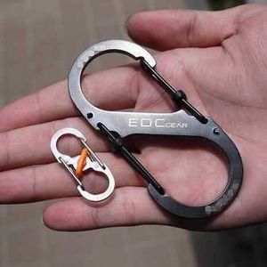 Многофункциональный EDC Clasp S-Type Buckereerging Buckle 8-образная пряжка Большой из нержавеющей стали открытый кемпинг